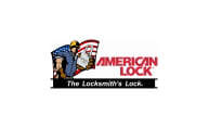 American Lock red and black logo with an American person and American flag